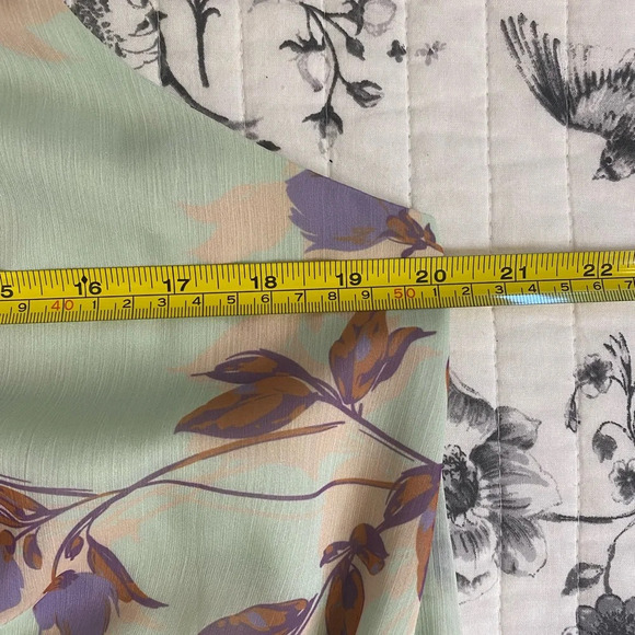 Amanda Uprichard Belle Kimmie Dress in Monte Carlo Ruffle Floral Feminine LARGE - Picture 12 of 16